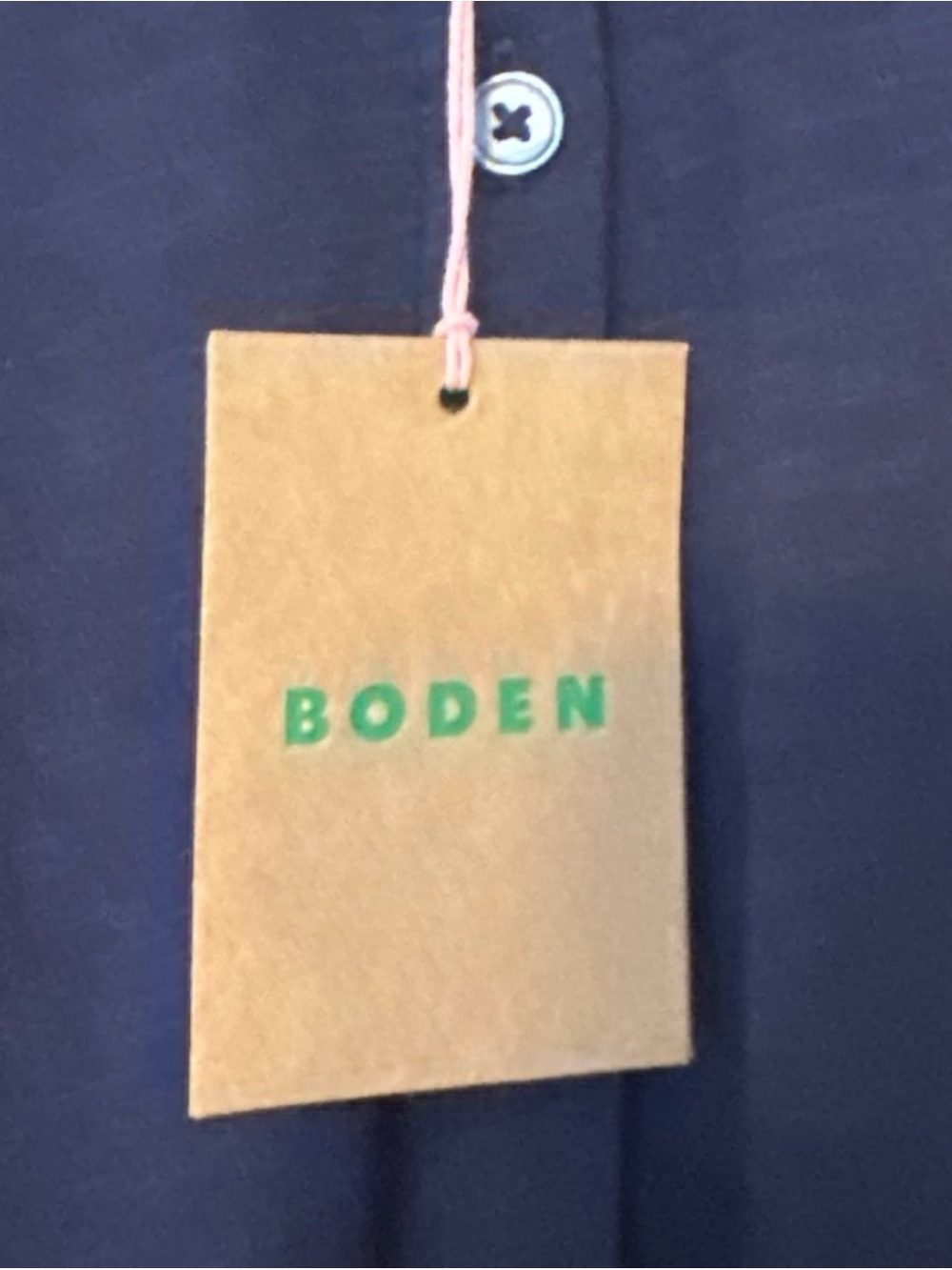 Boden Navy Button-Down Shirt - Picture 4 of 5